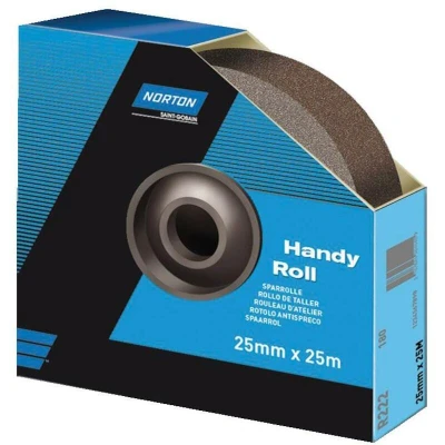 Afbeelding van NORTON 63642531802 schuurrol RTH RHR 25x25000 R222 korrel 220