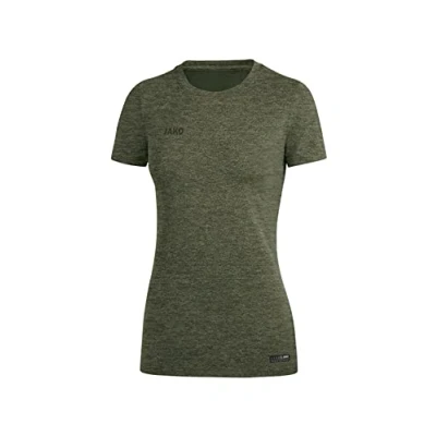 Afbeelding van T shirt Premium Basics Kaki gemeleerd / 36