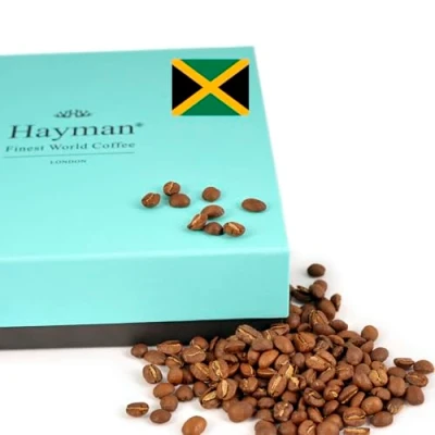 Afbeelding van Hayman Coffee, 100% Blue Mountain koffie uit Jamaica, hele bonenkoffie, medium gebrand (Doos met 680g)