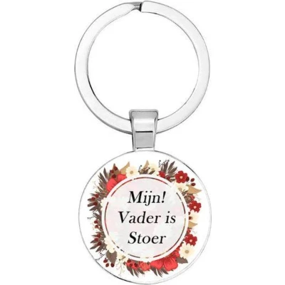Afbeelding van Akyol Mijn Vader is stoer sleutelhanger cadeau Papa cadeautjes mannen Vaderdag cadeautje