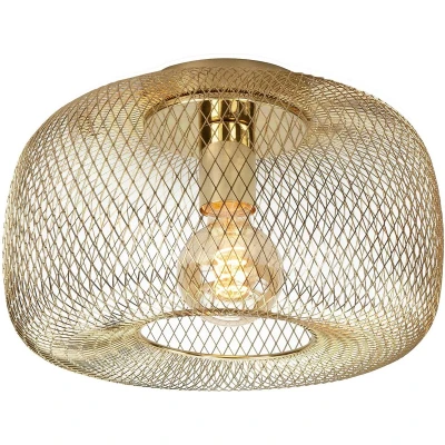 Afbeelding van Highlight plafondlamp Honey 1 lichts 32 x20 cm goud