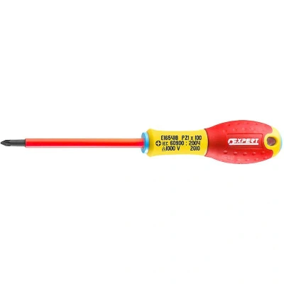 Afbeelding van EXPERT E165418 geisoleerde schroevendraaier 1000V Pozidriv PZ1x100 mm