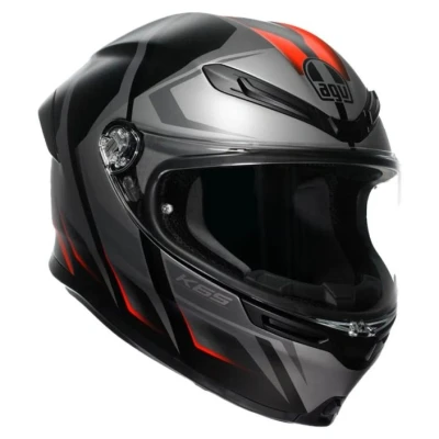 Afbeelding van AGV K6 S Karve Helm, zwart grijs rood, afmeting L voor man