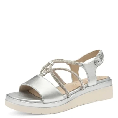 Afbeelding van Tamaris COMFORT Essentials Dames Sandalen SILVER Maat 41