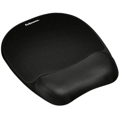 Afbeelding van Muismat met polssteun Fellowes Memoryfoam zwart