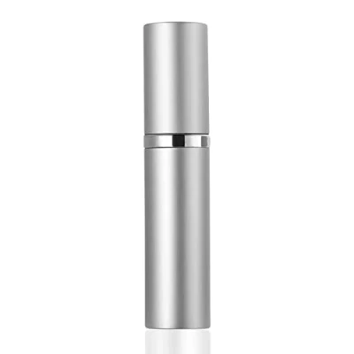 Afbeelding van SUBORAWOS Navulbare parfumverstuiver, mini parfumverstuiver voor onderweg, lege spuitfles parfum, handtas, parfumflessen op reis, 5 ml (zilver)