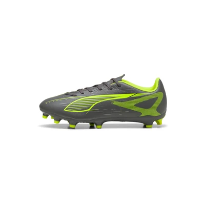 Afbeelding van PUMA Unisex Ultra 5 Play FG voetbalschoen, mat verouderd zilver geel alarm zilver, 9.5 UK, Matte Aged Silver Yellow Alert Silver, 44 EU
