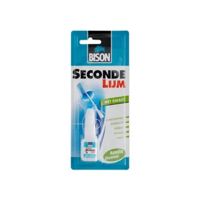 Afbeelding van Bison secondelijm met kwast 5 gram, fles