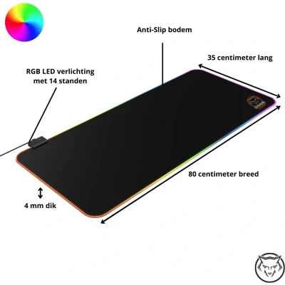 Afbeelding van Qware Rgb Muismat