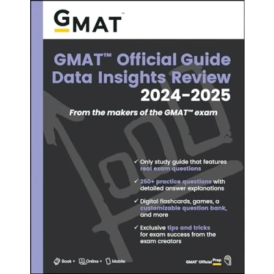 Afbeelding van GMAT Official Guide Data Insights Review 2024 2025: Book + Online Question Bank