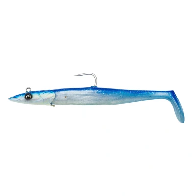 Afbeelding van Savage Gear Sandeel V2 Sinking Blue Pearl Silver 27,5cm (275g) (2+1) Shad