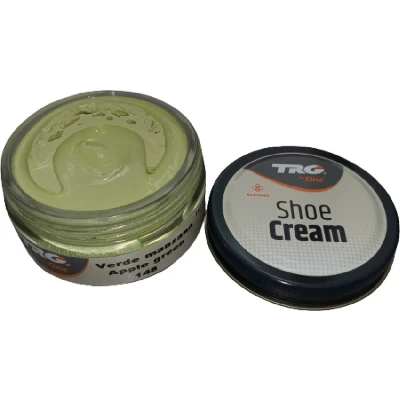 Afbeelding van TRG schoencrème met bijenwas appel groen 50 ml