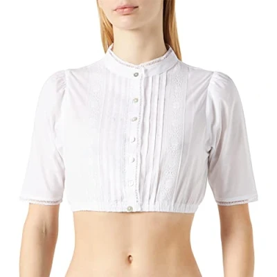 Afbeelding van Stockerpoint Dames klederdrachtblouse, wit (wit wit)., 42