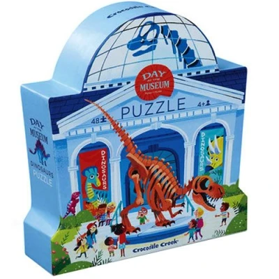 Afbeelding van Crocodile Creek Puzzels Puzzel Day At The Museum Dino
