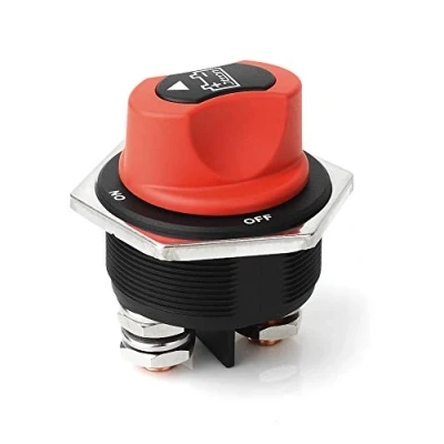 Afbeelding van Jtron Batterijschakelaar, scheidingsschakelaar, Max 12 V 32 DC 300 A, Cont 450 INT, mini scheepsschakelaar, 52 mm, voor marine, boot, caravan, auto, voertuigen, jacht bus (aan/300 A)