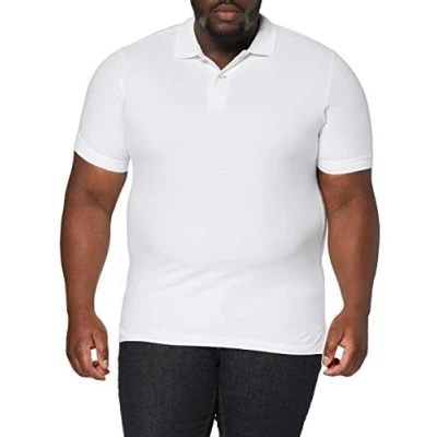 Afbeelding van JP 1880 Heren grote maten Menswear L 8XL poloshirt, basic, halve mouw, piqué, tot 10XL 702560, sneeuwwit,