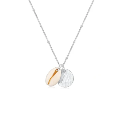 Afbeelding van Elli Seashell Basic Ketting silvercoloured, Dames, Maat: 60, Silver coloured
