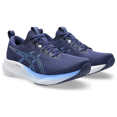 Afbeelding van Asics Gelpulse 16 Hardloopschoenen voor op de weg, Heren, Maat: 42.5, Indigo blue/blue coast Textiel/ synthetisch