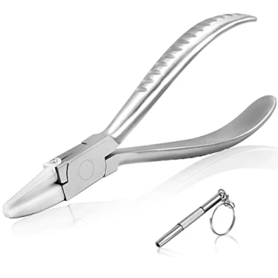 Afbeelding van SPEEDWOX Roestvrij staal Halve Ronde Tang 6 Inch &amp; Platte Neus Nylon Kaak Brillen Frame Repareren Aanpassen Armen Been met