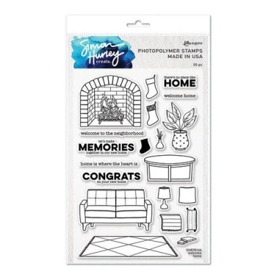 Afbeelding van Ranger SH Clearstamps 6x9 Welcome Home HUR78166 Simon Hurley (08 21)