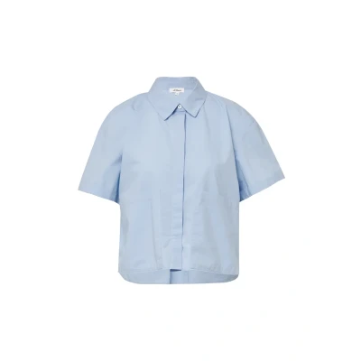 Afbeelding van s.Oliver VERKÜRZTE IM Relaxed FIT MIT Aufgesetzten Taschen Overhemdblouse, Dames, Maat: 32, Hellblau