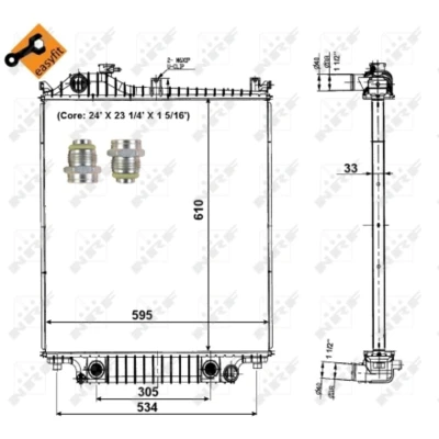 Afbeelding van NRF Radiateur 56032