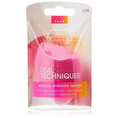 Afbeelding van Real Techniques Chroma Miracle Teint Make up Blending Spons, voor vloeibare en crème foundations, dauw of matte afwerking, 1 Count