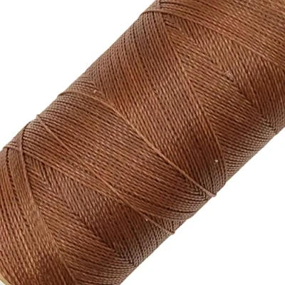 Afbeelding van LINHASITA Garenspoel, gewaxt, 100 g/360 meter, dikte: 0,5 mm, polyester, macramégaren, 30 kleuren, chocoladebruin