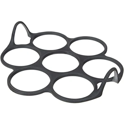 Afbeelding van Patisse 19233 bakvorm voor 7 mini Blinis Starflex van siliconen zwart 23 x 5 cm