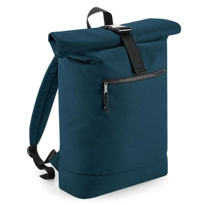 Afbeelding van Recycled Roll Top Rugzak (Donker Blauw)