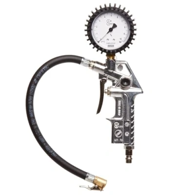Afbeelding van MICHELIN 1126001070 Perslucht Bandenpomp met bandenspanningsmeter Maximum druk: 10 bar Gehomologeerd,Zwart