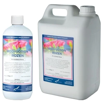 Afbeelding van Bodylotion Rozen 1 liter hervulbaar + Jerrycan 5 navulling