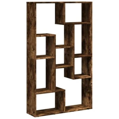 Afbeelding van vidaXL Boekenkast 72x20x120 cm bewerkt hout gerookt eikenkleurig