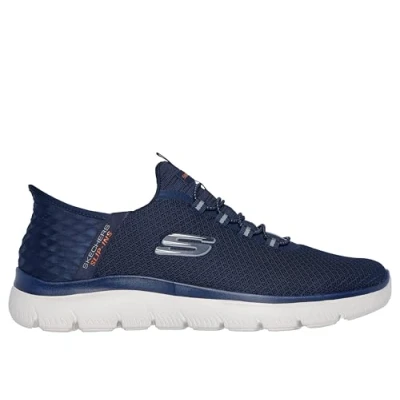 Afbeelding van Skechers Wide Fit Summits Sneakers laag, Heren, Maat: 39.5, Navy Polyester