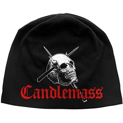 Afbeelding van Candlemass Skull &amp; Logo Beanie Muts Zwart