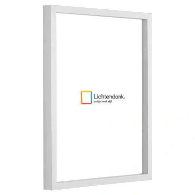 Afbeelding van Fotolijst Hout Strak wit 40x40 cm