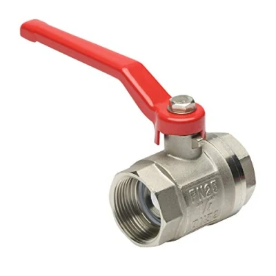 Afbeelding van Cornat kogelkraan messing mat chroom, 1/2 inch messing, 1 1/4&quot; 1/4