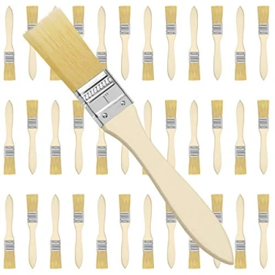 Afbeelding van Kurtzy 2,54cm Verf Kwasten (36Pak) Professioneel Houten Handvat Verfkwast Set Voor Verf, Stainen, Vernissen, Lijmen En Huis DIY