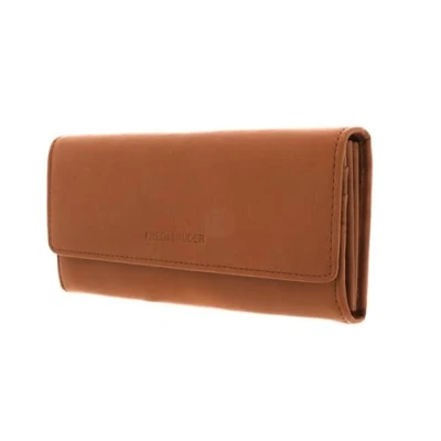 Afbeelding van FREDsBRUDER Leren Portemonnee PGL Flappy Wallet Cinnamon Bruine