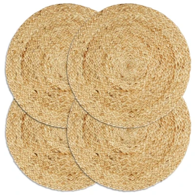 Afbeelding van Placemats 4 st rond 38 cm jute natuurlijk