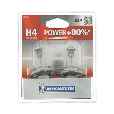 Afbeelding van Michelin 008734 Power + 80% 2 gloeilampen H4 12V 60/55W