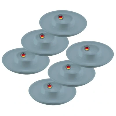Afbeelding van Westmark 6 eierdopjes, rond, stapelbaar, ø 10 cm, hoogwaardige kunststof, Punto, Blauw, 206222EB