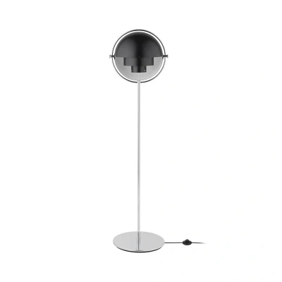 Afbeelding van Gubi Multi Lite Vloerlamp Chroom/zwart