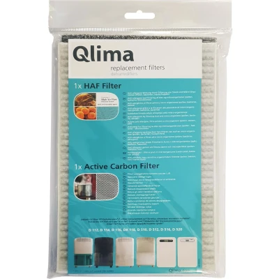 Afbeelding van Filterset tbv luchtonvochtiger Qlima D 512, 516, 520