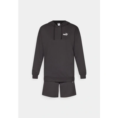 Afbeelding van Puma Short Hooded Relaxed SUIT SET Trainingspak, Dames, Maat: XL, Black