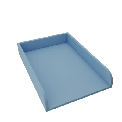 Afbeelding van regalik Verschoonblad Universeel, Aankleedopzetstuk voor Dressoirs van Elke Breedte, Afneembaar Aankleedblad, Afgeronde Frontpanelen, Blauw, 72cm x 54cm