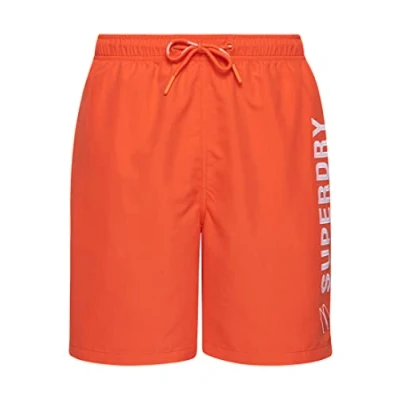 Afbeelding van Superdry CODE Applique 19 INCH Zwemshorts, Heren, Maat: Large, Orange
