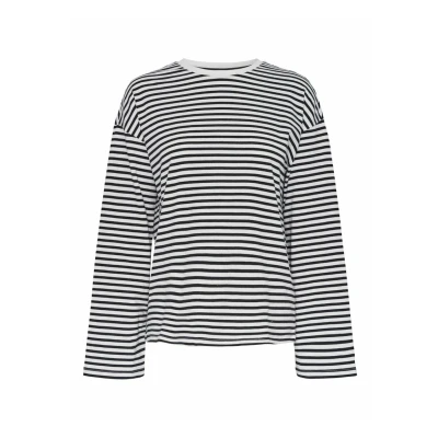 Afbeelding van Pieces Pcsadie Longsleeve, Dames, Maat: Medium, Cloud dancer