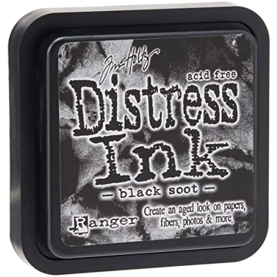 Afbeelding van Ranger TIM19541 Tim Holtz Distress inktpad, zwart roet, 7,5 x 7 cm