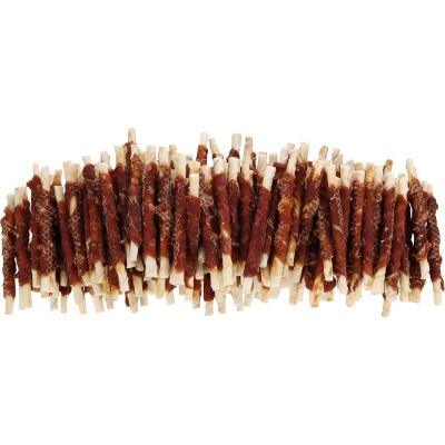 Afbeelding van Buffel Kauwsnack wrap Eend Voordelig en smaakvol! Natuur / 12cm 150 stuks = 1,8kg